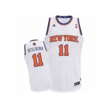 Men Adidas New York Knicks #11 Frank Ntilikina Swingman White Home NBA Jersey