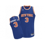 Men Adidas New York Knicks #3 Tim Hardaway Jr. Swingman Royal Blue Road NBA Jersey