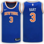 Men New York Knicks Josh Hart #3 Blue Stitched Home NBA Jersey