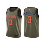 Men Nike New York Knicks #3 Tim Hardaway Jr. Green Salute to Service NBA Swingman Jersey