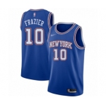 Men's New York Knicks #10 Walt Frazier Swingman Blue Basketball Jersey - Statement Edition