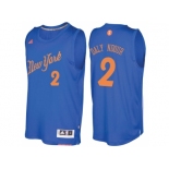 Men's New York Knicks #2 Maurice Daly Ndour Royal 2016 Christmas Day NBA Swingman Jersey