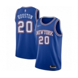 Men's New York Knicks #20 Allan Houston Swingman Blue Basketball Jersey - Statement Edition