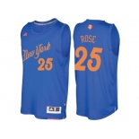 Men's New York Knicks #25 Derrick Rose Royal 2016 Christmas Day NBA Swingman Jersey