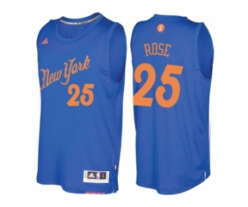 Men's New York Knicks #25 Derrick Rose Royal 2016 Christmas Day NBA Swingman Jersey