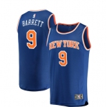 Men's New York Knicks #9 Barrett Swingman Royal Blue Basketball Jersey - Icon Edition