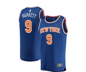 Men's New York Knicks #9 Barrett Swingman Royal Blue Basketball Jersey - Icon Edition