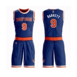 Men's New York Knicks #9 RJ Barrett Authentic Royal Blue Basketball Suit Jersey - Icon Edition