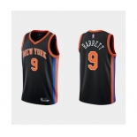 Men's New York Knicks #9 RJ Barrett Black City Edition Stitched Basketball Jersey