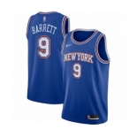 Men's New York Knicks #9 RJ Barrett Swingman Blue Basketball Jersey - Statement Edition