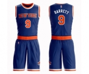 Men's New York Knicks #9 RJ Barrett Swingman Royal Blue Basketball Suit Jersey - Icon Edition