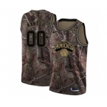 Men's Nike New York Knicks #00 Enes Kanter Swingman Camo Realtree Collection NBA Jersey