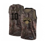 Men's Nike New York Knicks #10 Walt Frazier Swingman Camo Realtree Collection NBA Jersey