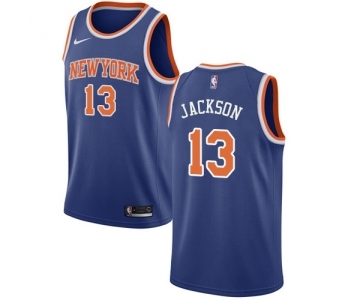 Men's Nike New York Knicks #13 Mark Jackson Swingman Royal Blue NBA Jersey - Icon Edition