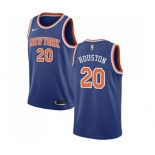 Men's Nike New York Knicks #20 Allan Houston Swingman Royal Blue NBA Jersey - Icon Edition