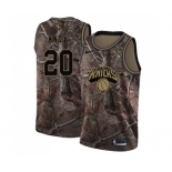 Men's Nike New York Knicks #20 Kevin Knox Swingman Camo Realtree Collection NBA Jersey