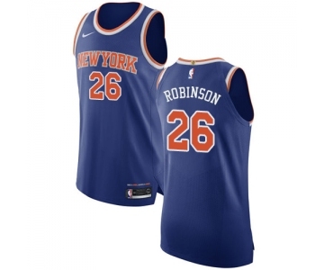 Men's Nike New York Knicks #26 Mitchell Robinson Authentic Royal Blue NBA Jersey - Icon Edition