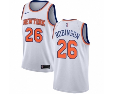 Men's Nike New York Knicks #26 Mitchell Robinson Authentic White NBA Jersey - Association Edition