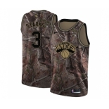 Men's Nike New York Knicks #3 John Starks Swingman Camo Realtree Collection NBA Jersey