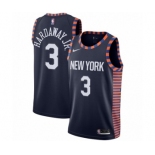 Men's Nike New York Knicks #3 Tim Hardaway Jr. Swingman Navy Blue NBA Jersey - 2018-19 City Edition