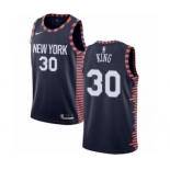 Men's Nike New York Knicks #30 Bernard King Swingman Navy Blue NBA Jersey - 2018-19 City Edition