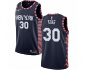 Men's Nike New York Knicks #30 Bernard King Swingman Navy Blue NBA Jersey - 2018-19 City Edition