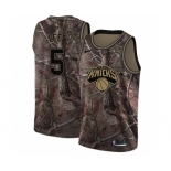 Men's Nike New York Knicks #5 Courtney Lee Swingman Camo Realtree Collection NBA Jersey