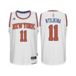 New York Knicks #11 Frank Ntilikina Home White New Swingman Stitched NBA Jersey