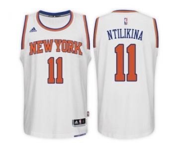 New York Knicks #11 Frank Ntilikina Home White New Swingman Stitched NBA Jersey