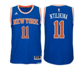 New York Knicks #11 Frank Ntilikina Road Blue New Swingman Stitched NBA Jersey