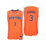 New York Knicks #3 Brandon Jennings 2016 Alternate Orange New Swingman Jersey