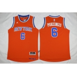 New York Knicks #6 Porzingis 2016 Alternate Orange New Swingman Jersey[Porzingis]