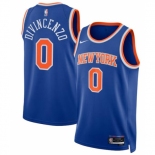 New York Knicks Nike Association Edition Swingman #0 Jersey Blue Donte DiVincenzo