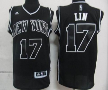 nba jerseys new york knicks #17 jeremy lin black