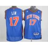 nba jerseys new york knicks #17 jeremy lin blue