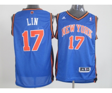 nba jerseys new york knicks #17 jeremy lin blue