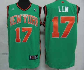 nba jerseys new york knicks #17 jeremy lin green