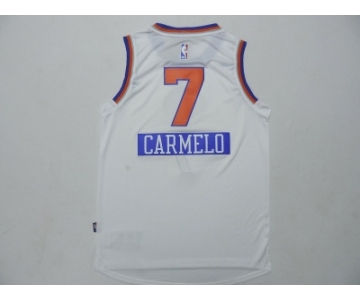 nba jerseys new york knicks #7 carmelo white[2014 christmas edition]