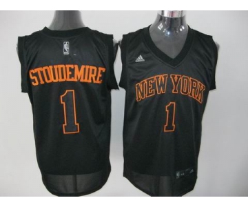 nba new york knicks #1 stoudemire black