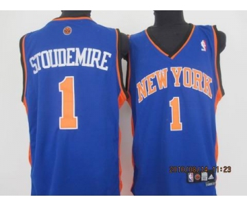 nba new york knicks #1 stoudemire blue