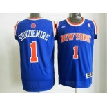 nba new york knicks #1 stoudemire blue[revolution 30 swingman]