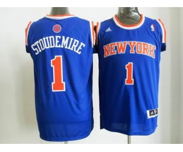 nba new york knicks #1 stoudemire blue[revolution 30 swingman]