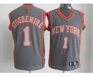 nba new york knicks #1 stoudemire grey