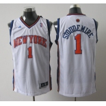 nba new york knicks #1 stoudemire white[2011 swingman revolution 30]