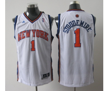 nba new york knicks #1 stoudemire white[2011 swingman revolution 30]