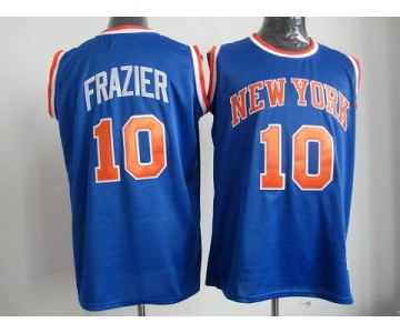 nba new york knicks #10 frazier m&n blue