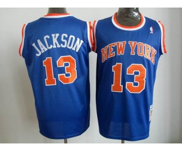 nba new york knicks #13 jackson m&n blue