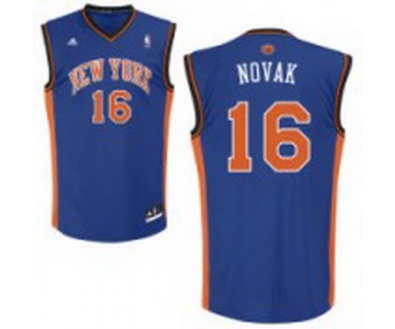 nba new york knicks #16 novak blue[2011 revolution swingman 30]