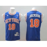 nba new york knicks #18 jackson blue