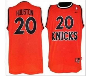 nba new york knicks #20 houston orange[nike]